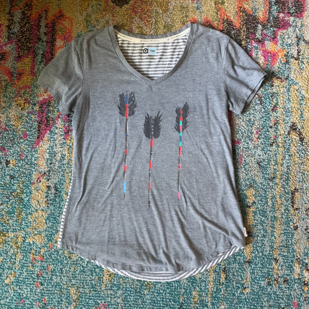 TOMS Feather Graphic Tee